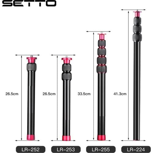 Gimbal Tripod Extension Pole Rod Aluminum Alloy 1/4" 3/8" Screw for Smartphone Gimbal Stabilizer Zhiyun Smooth 4 OSMO Holder