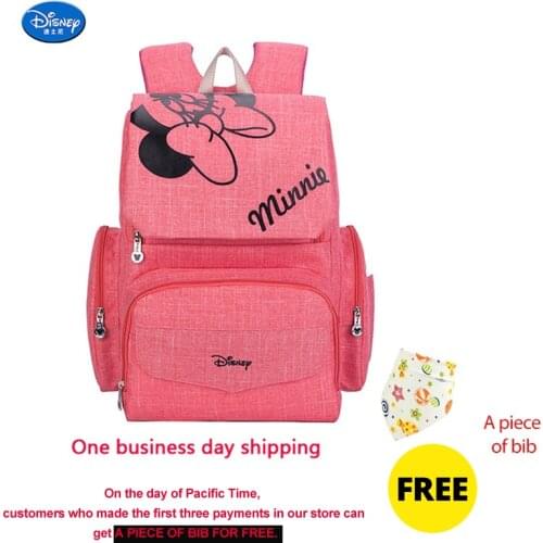 Disney Diaper Bag Backpack Baby Bags for Mom Mickey Minnie Wet Bag Fashion Mummy Maternity Diaper Organizer Nappy Baby Care Pram
