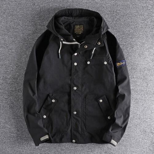 YURUNXIANG Hooded Jackets For Men