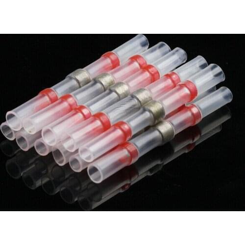 10PCS Waterproof Solder Seal Heat Shrink Sleeve Wire Connectors Butt Terminals