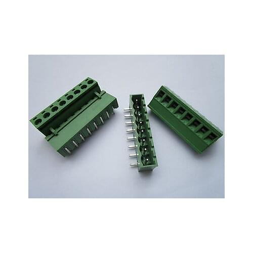 120 pcs 5.08mm Close Angle 8 pin Screw Terminal Block Connector Pluggable Type