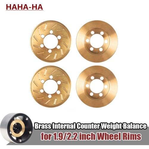2Pcs 62g Brass Balance Weight Internal Counterweight for RC Crawler 1.9 2.2 inch 6-hole Wheel Rim Traxxas TRX4 Axial SCX10 D90