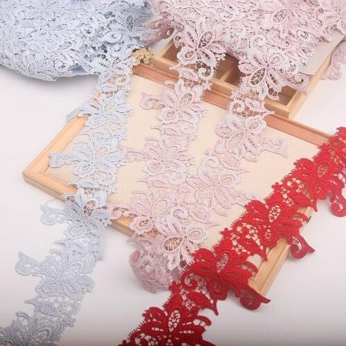 2Yard/Lot Lace Ribbon 3Color Lace Fabric Polyester Garment Accessories Clothes Accessories Lace Trimmings