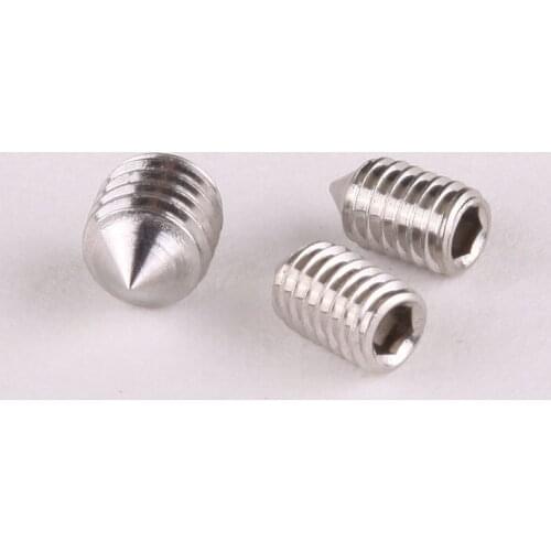 30PCS M4 * 4-16mm Stainless Steel 304 Tip Adapter Jimi Headless Screw Top Wire Set Screw M4*8