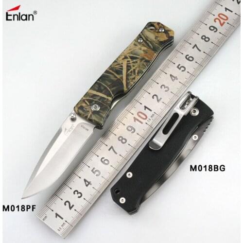 8CR13MOV Blade ENLAN High Quality Tactical Camping Folding Knifes Outdoor Survival Defense Hunting Knifes EDC Tools Fruit Knifes