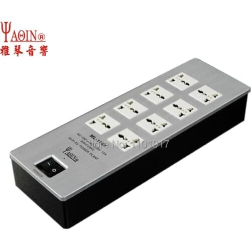 Yaqin ML-1100 HIFI Advanced Security Power socket HIFI EXQUIS power filter Conditioner Block with 10 US standard plugs