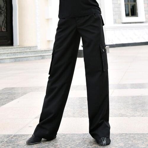 2020 Latin Dance Trousers Pants Adult Men Modern Ballroom Dance Pants Salsa Tango Rumba Samba Cha Cha Latin Trousers SL3270