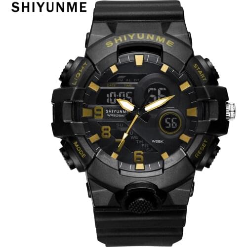 SHIYUNME Male Military Sport Watch Men Brand Luxury Famous Electronic LED Digital Wrist Watches For Men Clock Relogio Masculino