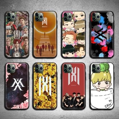 HOTCASHOP Monsta X KPOP Boy Phone Case for iphone 12 pro max mini 11 pro XS MAX 8 7 6 6S Plus X 5S SE 2020 XR case