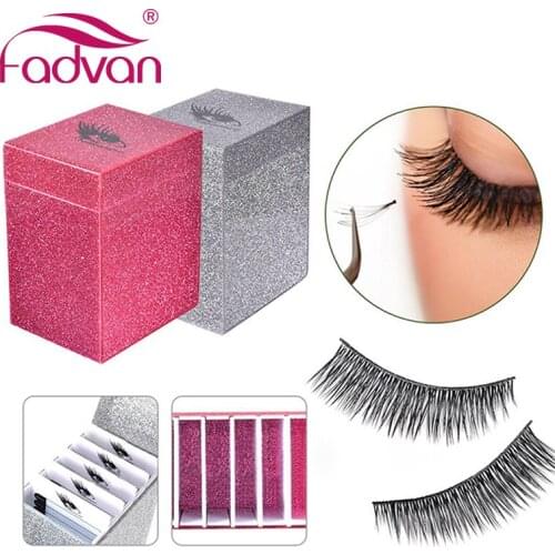Eyelashes Pallet Holder 5 Layers Clear Eyelash Storage Box Makeup Organizer False Grafting Eyelashes Extension Makeup Tool