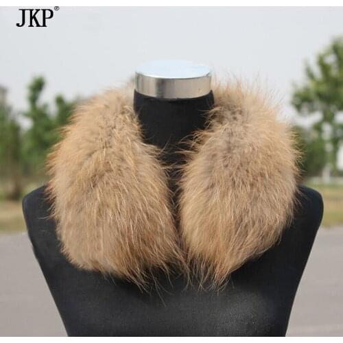 JKP Women Collar Accessories Real Raccoon Fur Scarf 100% Natural Raccoon Fur Collar Square 2019 New Fashion Shawl