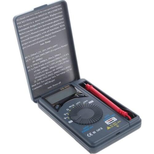 AC/DC Pocket Digital Multimeter XB866 Mini Auto Range LCD Voltmeter Tester Handheld Electrical Digital Multimeter