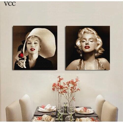 VCC Marilyn Monroe Picture,Wall Art Canvas Painting,Paintings On The Wall,Wall Pictures For Living Room,Home Decor,Canvas Prints