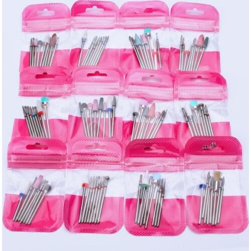 8pcs Ceramic Nail Drill Bit For Electric Manicure Pedicure Drills Removing Gel Varnish Nail Art Manicure Tools