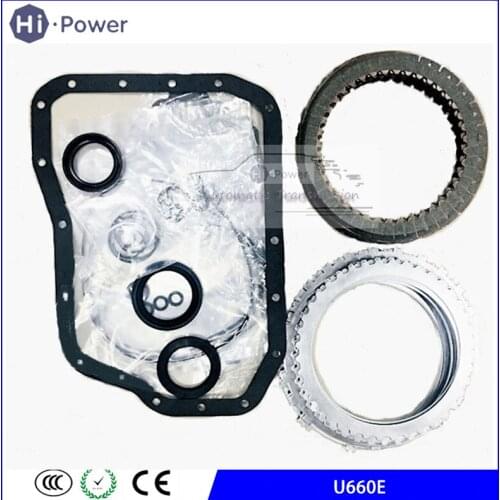 U660E Transmission Rebuild Master Kit Seals Clutch friction Plate & Steel Kits For TOYOTA 6 Speed