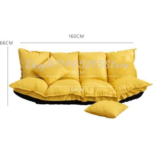 Lazy Sofa Tatami Double Foldable Simple Small Sofa Bedroom Balcony Net Red Multifunctional Sofa Bed