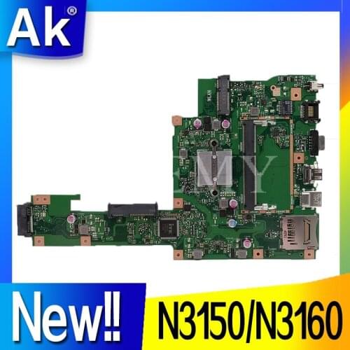 New ! Akemy X553SA Motherboard For ASUS X553SA X553S X553SA F553S A553S Mainboard 100% test OK W/ N3150/N3160 CPU