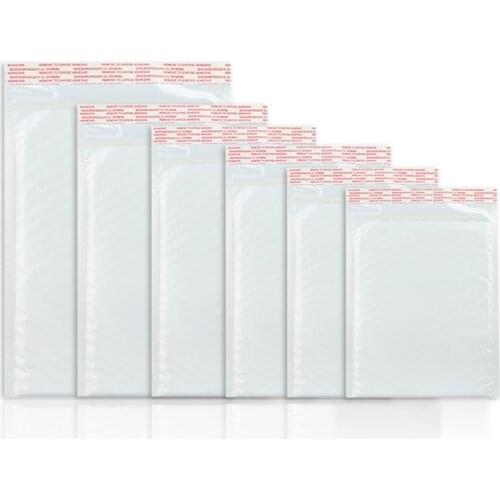 New 50pcs White Pearl Envelope Bag for Bubble Mailer Office Packaging Padded Envelopes for Self Bag Gift Packaging
