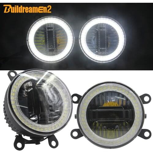 3-IN-1 LED Fog Light Daytime Light DRL Angel Eye Car Fog Lamp For Peugeot 207 307 3008 407 607 301 308 408 2008 4007 4008 5008