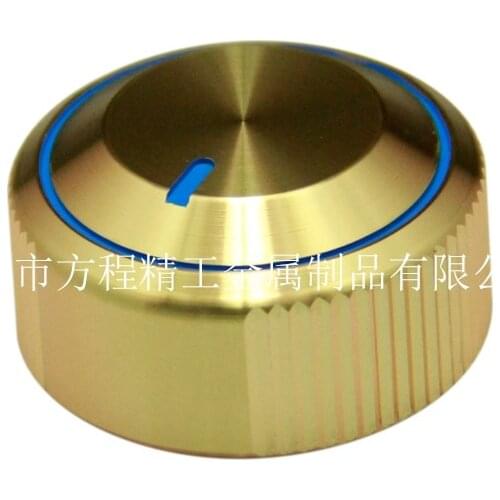 The new shaper knob aluminum alloy two equal parts 24 straight grain diameter 30 height 16 audio power amplifier knob