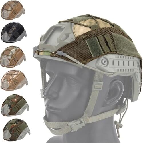 Tactical Military Helmet Covers Airsoft Camouflage Cs Combat Paintball Shooting Fast Helmets Cover for Army Wargame Hunting