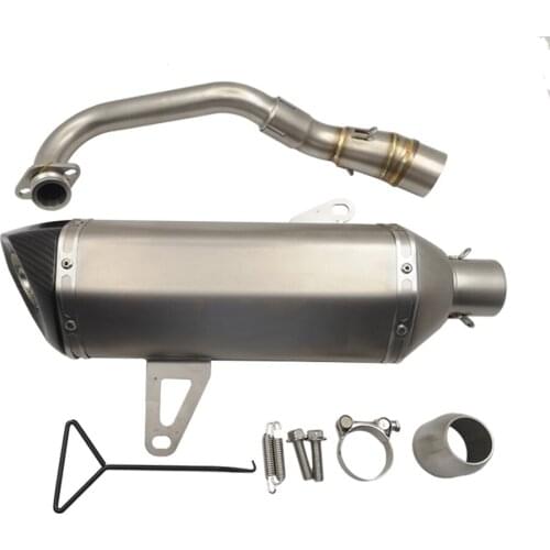 Universal AK Motorcycle Exhaust Pipe Muffler Silencer Escape With DB killer For 35-51mm XMAX-300