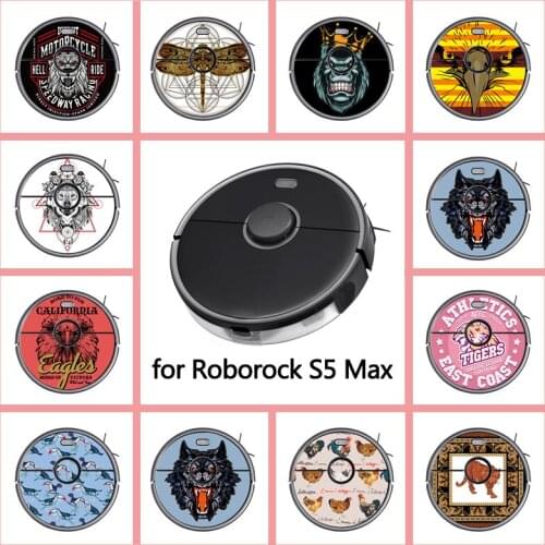 Provide Customized Custom Vinyl Street Style Sticker for Roborock S5 MAX Robot Robotic Vacuum Cleaner Skin Spare Parts