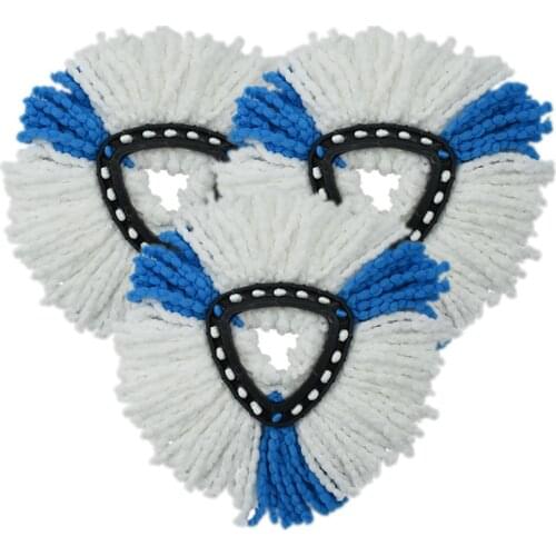 1/2/3pcs Fine Fiber Mop Head Soft Triangle Mop Head Replacement for Easywring Spare Parts