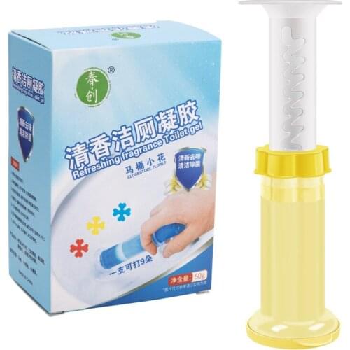 1 Pcs Toilet Cleaning Gel Toilet Deodorant Air Freshener Needle Cleaner Fresh Gel Detergent Flower Household Aromatic Cleaning