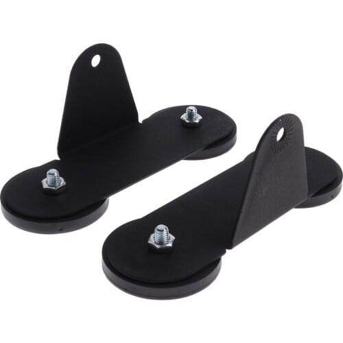 2 Pcs Car Magnetic Mount Bracket Mounting Bracket Sucker Holder & Rubber Pad For Car Jeep Truck RV LED Light Bar Work Light Etc