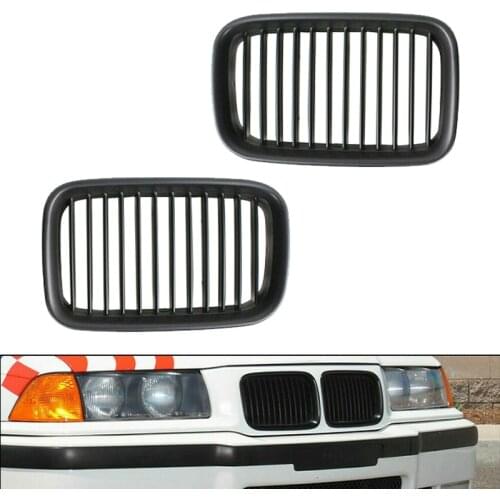 2Pcs Car Front Kidney Sport Hood Grille Grill 51138122237 51138122238 Fit for BMW E36 3 Series 318i 328i 320i 325i