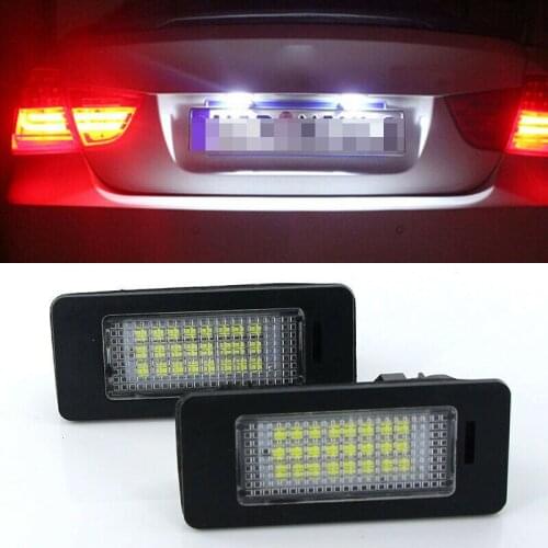 2Pcs LED License Plate Number Light Lamp for BMW E90 E91 E81 E71 E60 X1 X5 x6