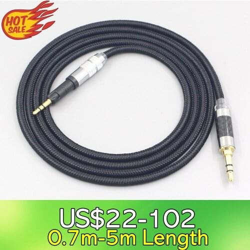 6.5mm XLR 4.4mm Super Soft Headphone Nylon OFC Cable For Audio Technica ATH-M50x ATH-M40x ATH-M70x ATH-M60x Earphone LN007530