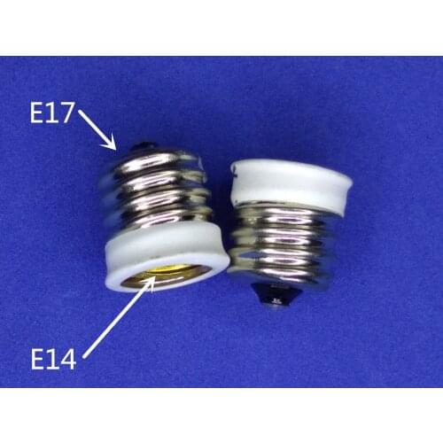 E17-E14 Lamp Holder Converter E17 Turn to E14 lamp base to E17 TO E14 turn to E17 Lamp adapter