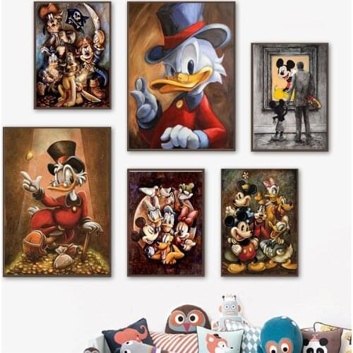 5D DIY Diamond Painting Disney Anime Mickey Mouse Donald and Princess Embroidery Art Picture Of Rhinestones Home Decoration Gift