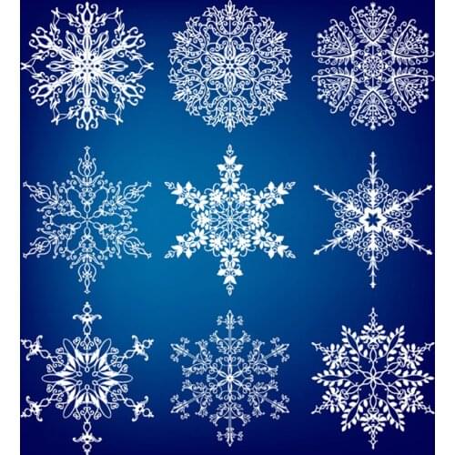 AZSG Different Christmas Snowflake Clear Stamps For DIY Scrapbooking/Card Making Decorative Silicon Stamp Crafts