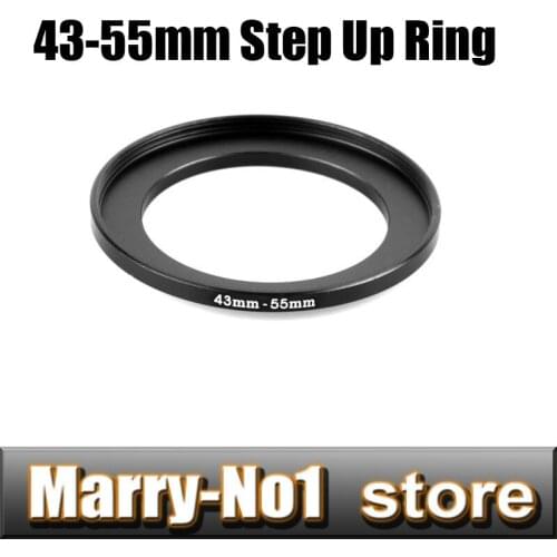 Free shipping Black Step Up Filter Ring Lens Ring 43mm to 55mm 43mm -55mm 43-55mm