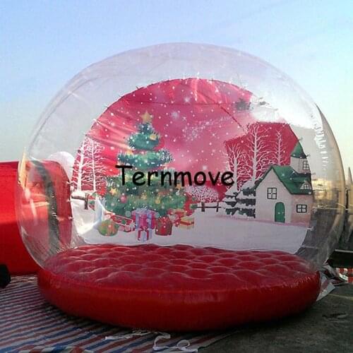 Christmas snow globe pop up dome tent free shipping hot selling Inflatable snow globe ball,blow up snow globe ball house