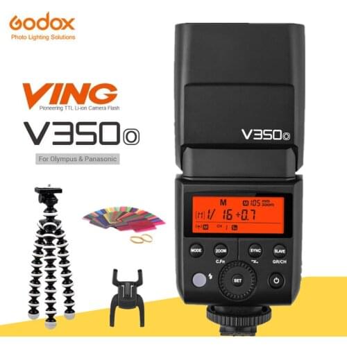 In stock GODOX Mini V350O TTL HSS 1/8000s GN36 2.4G Wireless Li-ion Flash Speedlite For Olympus Panasonic Lumix Camera