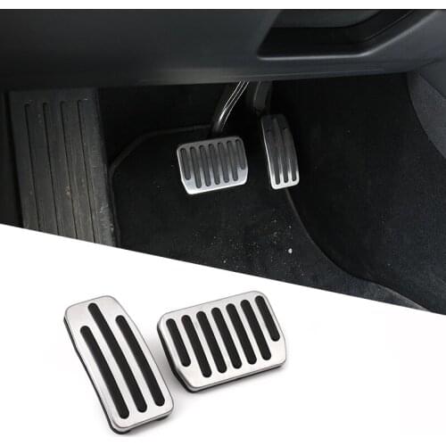 For Tesla Model 3 Non-Slip Performance Stainless Steel Accelerator Foot Rest Modified Pedal Pads Kit Brake Replacement Parts
