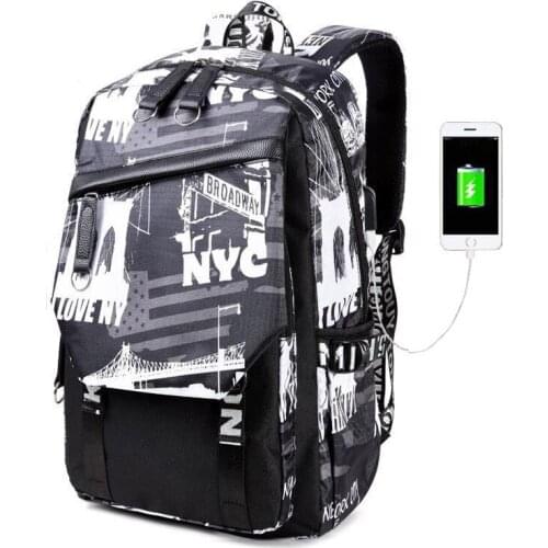 Exclusive backpack for men and women Korean version of the tide backpack high school junior high school pupils