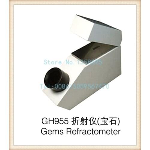Gh955 Gemelogical Gemstone Gem Refractometer with Built in Light 1.30-1.81 RI Range, diamond testing machine