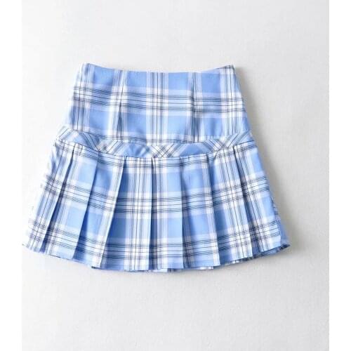 Glamorous Striped Mini Pleated Skirts DLBSQ113