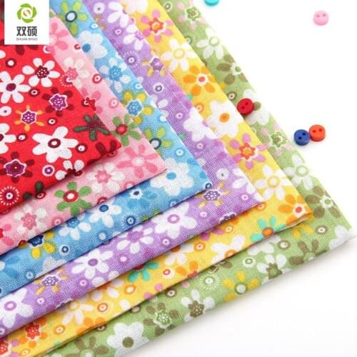 Cotton Fabric No Repeat Design Flower Series Patchwork Fabric Fat Quarter Bundle Sewing For Fabric 6 pieces/lot 50cm*50cm A1-6-1