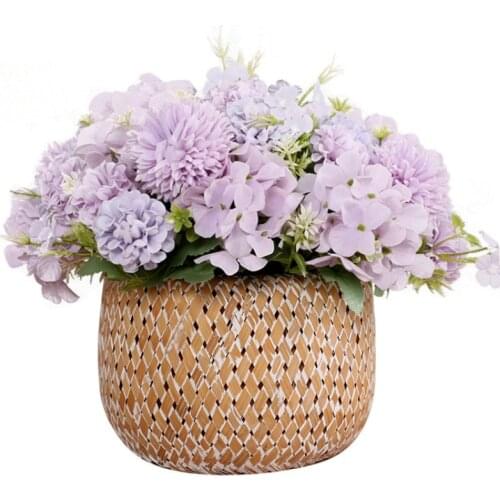 Artificial Flower Silk DIY Home Furnishing Desktop Arrangement Decoration Artificial Flower Wedding Simulation Bouquet