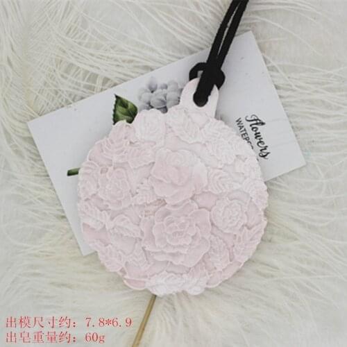 Round flower aromatherapy gypsum mould hand made diy candle wax silicone mold