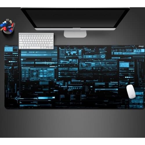 Hot Selling Extra Blue Large Mouse Pad Gaming Mousepad Anti-slip Rubber Gaming Mouse Mat Locking Edge Tapis De Souris