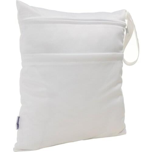 Wet Dry Bag With Two Zippered For Baby Diapers Nappies Waterproof Reusable Washable 31cmx34cm 69HE