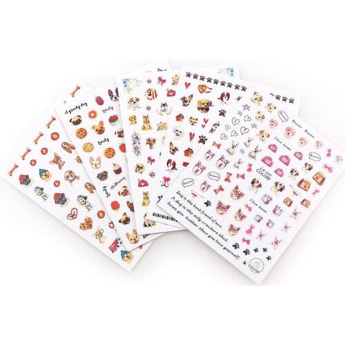 Nail Stickers Set Mixed style Geometric Nail Art Decals Sliders Flower Leaves Manicures Decoration