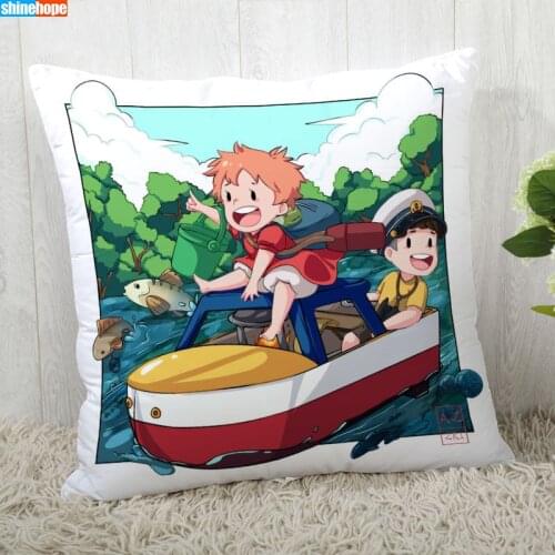 Pillow Cover Customize Ponyo Pillowcase Modern Home Decorative Pillow Case 45X45cm,40X40cm